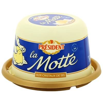 Président Motte de beurre aux cristaux de sel, 250g