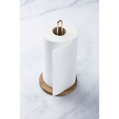 Point virgule Porte essuie-tout en bois d'acacia