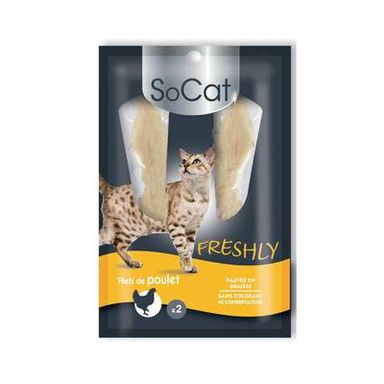 Riga Socat Filets de poulet Freshly - Friandise pour chat, 2x12,5g