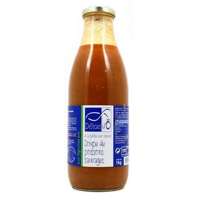 Délice d'Ô Soupe de poissons sauvages aux légumes bio, 1L