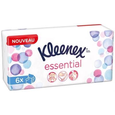 Kleenex Etuis Mini mouchoir essentiel, 6 étuis mouchoir
