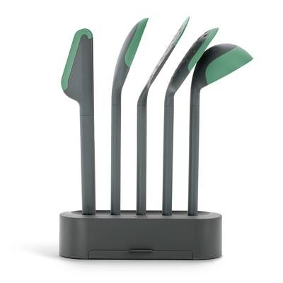 Lékué  Set de 5 ustensiles de cuisine anti-rayures, 5 pièces