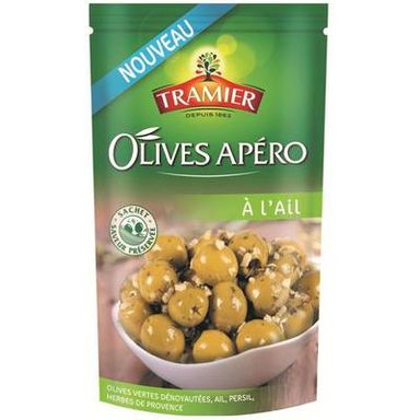 Tramier Olives apéro à l'ail, 150g