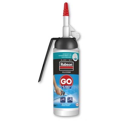 Rubson Mastic blanc go je jointe pour salles de bains et cuisines, 100ml