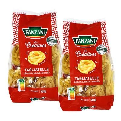 Panzani Pâtes Tagliatelles, Lot de 2x500g