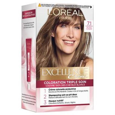 L'Oréal Paris Excellence crème Coloration 7.1 Blond cendré, 216g