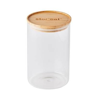 Mastrad Bocal en verre/bambou connecté STOR'EAT, 1300ml