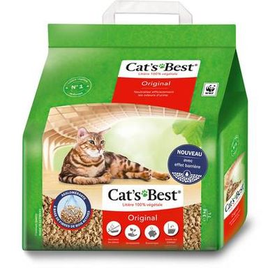 Cats Best Litière végétale Agglomérante Original pour chat 3kg, 7L