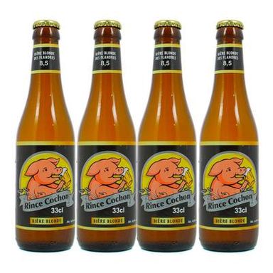 Rince Cochon Bière blonde 8.5°, Lot de 4x33cl