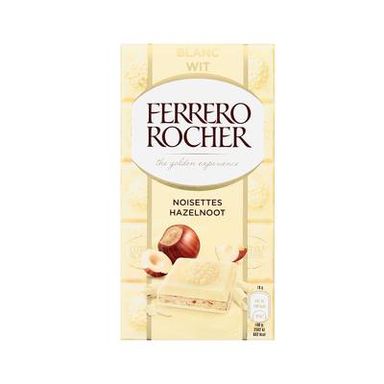 Ferrero Tablette de chocolat blanc aux noisettes, 90g