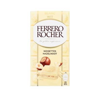 Ferrero Tablette de chocolat blanc aux noisettes, 90g