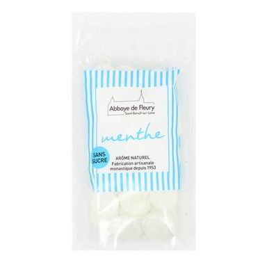 Abbaye De Fleury Bonbons Menthe sans sucre, 150g