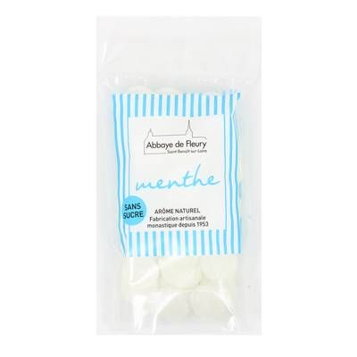 Abbaye De Fleury Bonbons Menthe sans sucre, 150g
