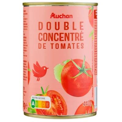 Auchan Double concentré de tomates, 440g