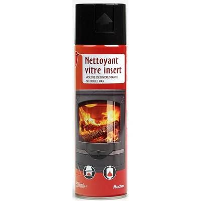 Auchan Nettoyant mousse désincrustante vitre insert, 500ml