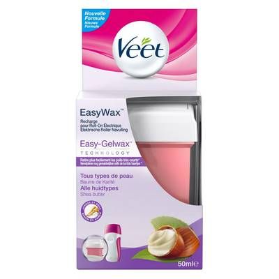 Veet Recharge Roll On Kit Easy wax Bras et jambes jusqu'a 4 séances d'epilation