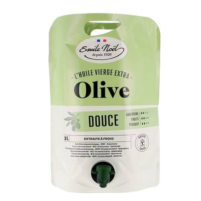Emile Noël Huile d'Olive vierge extra douce Biologique, 3L