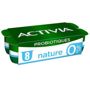 Activia Yaourt nature bifidus 0%, 8x125g