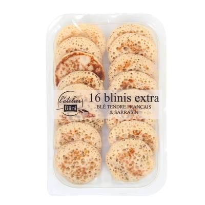 Atelier Blini Blinis Extra - Sarrasin & Blé Tendre, 16 blinis - 135g