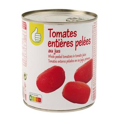 Pouce Tomates entières pelées au jus, 476g