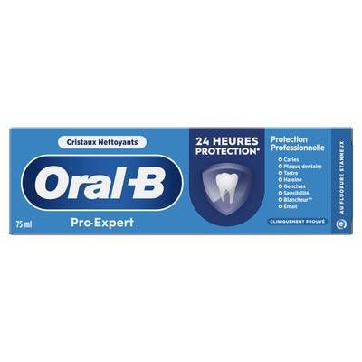 Oral B Dentifrice Pro-Expert Cristaux Nettoyants, 75ml