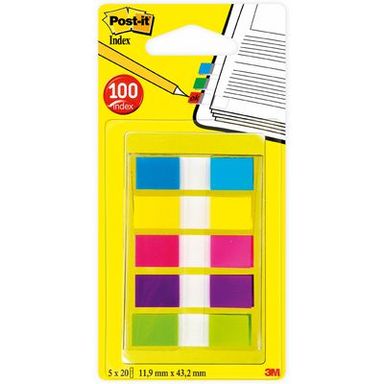Post-it Set 100 mini index 5 couleurs