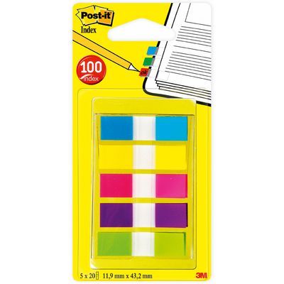 Post-it Set 100 mini index 5 couleurs