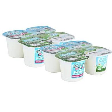 Les 2 Vaches Yaourt Bio Brassé Nature, Lot de 2 - 4x115g