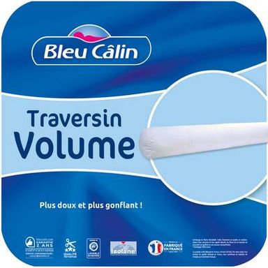 Bleu calin Traversin Volume, 160 cm