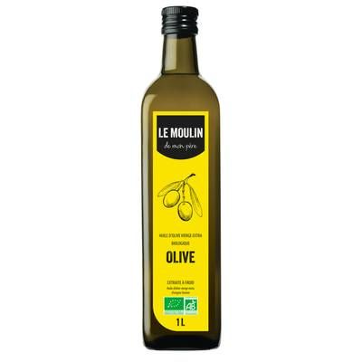 Le Moulin De Mon Père Huile d'olive vierge extra bio, 1L