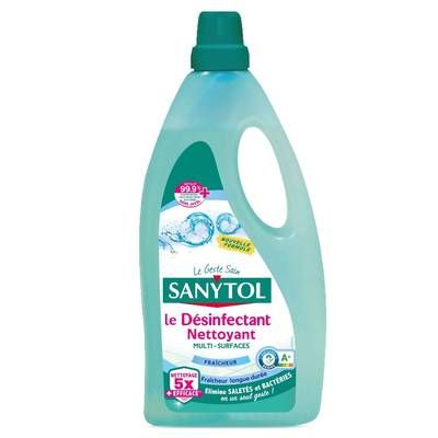 Sanytol Désinfectant Nettoyant Multi-usages Fraicheur, 1L