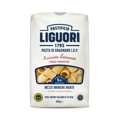 Pastificio Liguori Pâtes Mezzi Rigatoni n°38 IGP Gragnano Premium, 500g