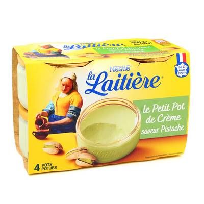 La laitière Petits pots crème Pistache, 4x100g