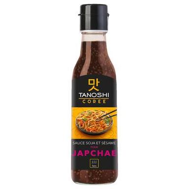 Tanoshi - Corée Sauce Japchae Soja et Sésame, 225ml