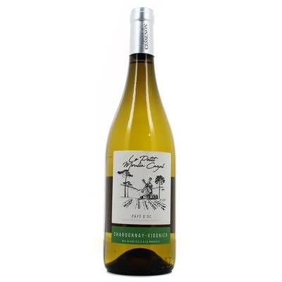 Vin de pays d'Oc Blanc IGP Chardonnay - Viognier le petit moulin Cazal, 75cl