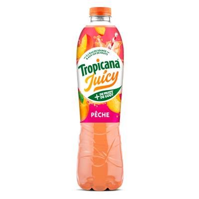 Tropicana Juicy - Boisson aux Jus de Fruits Saveur Pêche, 1,5L