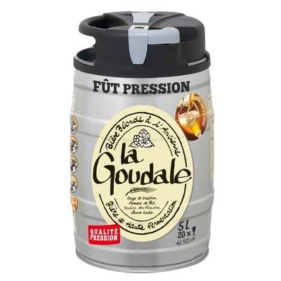La Goudale Fût de bière bonde à l'ancienne, 5L