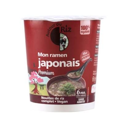 Autour Du Riz Cup de nouilles Mon ramen japonnais bio, 69G