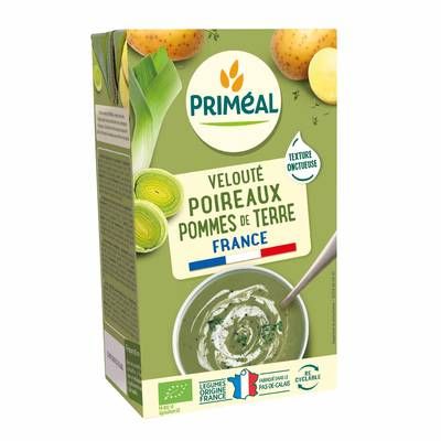 Priméal Velouté Poireaux pomme de terre bio, 1L