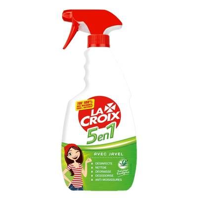 La Croix Spray Nettoyant avec Javel 5 en 1, 500ml