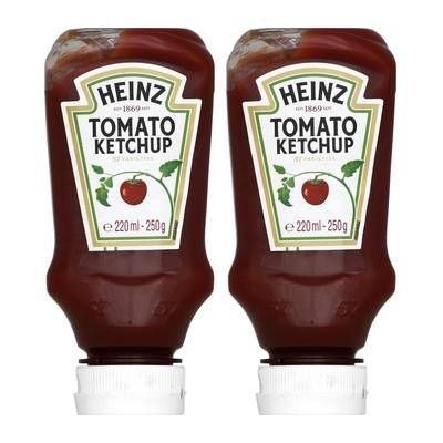 Heinz Tomato Ketchup en flacon, Lot de 2x250g