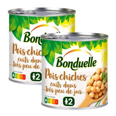 Bonduelle Pois chiches cuits dans très peu de jus, Lot de 3x265g