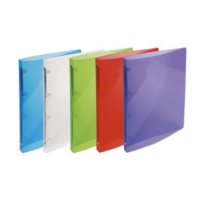 Exacompta Classeur souple pour feuilles A4 21x29,7 cm Crystal, Dos  40 mm