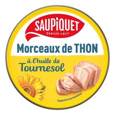 Saupiquet Morceaux de Thon à l'Huile de Tournesol, 112g