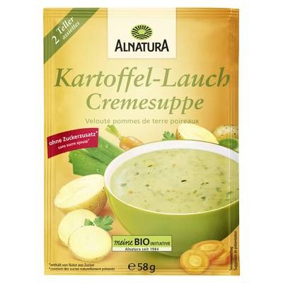 Alnatura Velouté pommes terre poireau bio, 58g