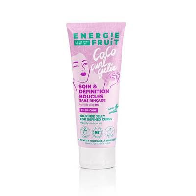 Energie Fruit Soin cheveux Définition Boucles Sans Rinçage Huile de Coco Bio, 200ml