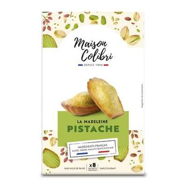 Maison Colibri Madeleine Pistache pur beurre x7, 200g
