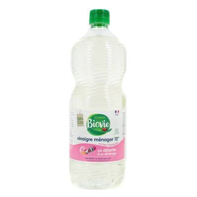 Biovie Vinaigre ménager 12° à la framboise Ecocert, 1L