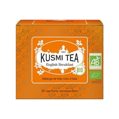 Kusmi Tea English Breakfast Bio - Etui sachets mousseline - 40g, 20 sachets