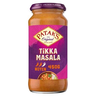 Patak's Original Sauce Tikka Masala - Sauce Curry Moyen Indienne, 450g